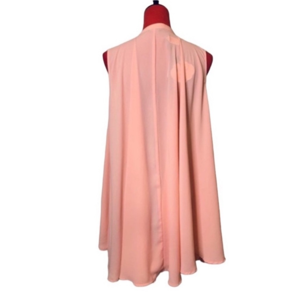 PEACH SLEEVELESS DRESS - Picture 5 of 8